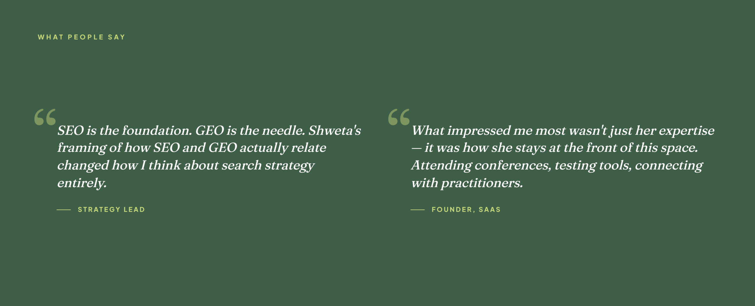 testimonials for shweta gupta