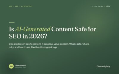 Is AI generated Content Safe for SEO? What Small Businesses Must Know