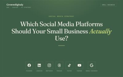 Which Social Media Platforms Should Your Small Business Actually Use?