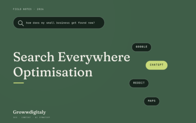 Search Everywhere Optimisation: How Local Businesses Get Found When Customers Stop Using Google